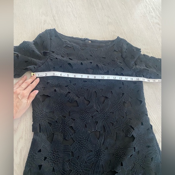 Felicity & Coco appliqué mini cocktail shift  dress, black size XSP - Picture 7 of 8
